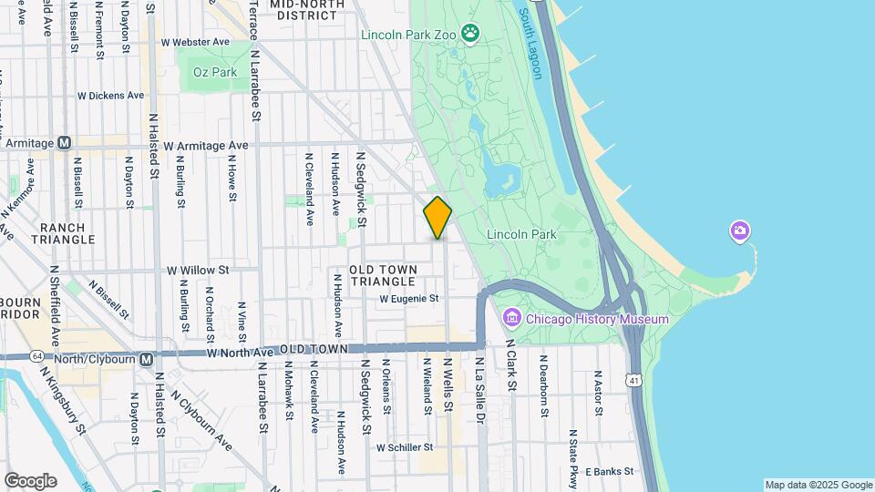 1760 N Wells St Map and Location Details