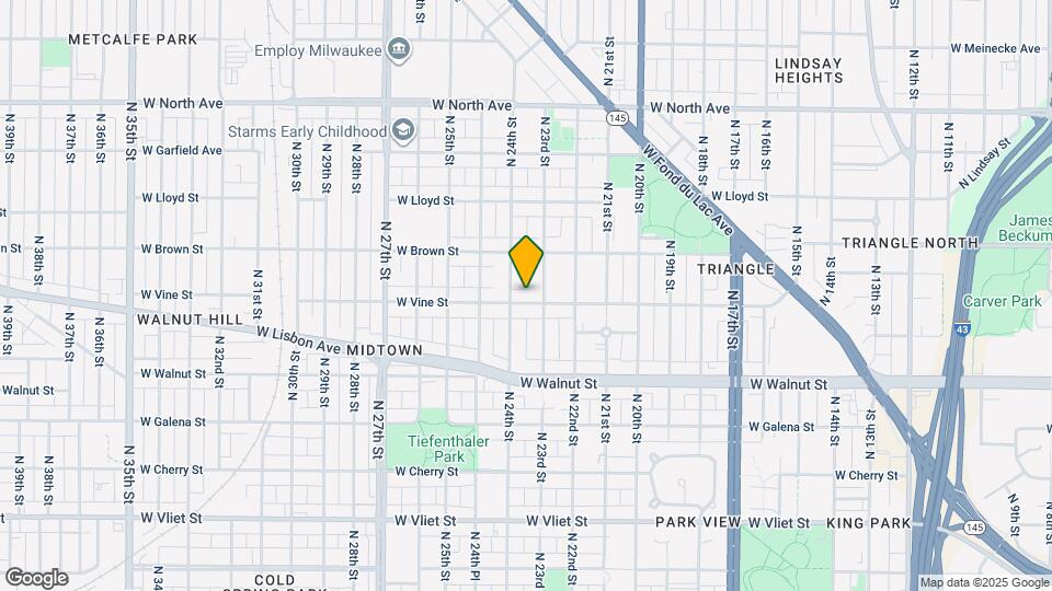 2326 W Vine St Map and Location Details