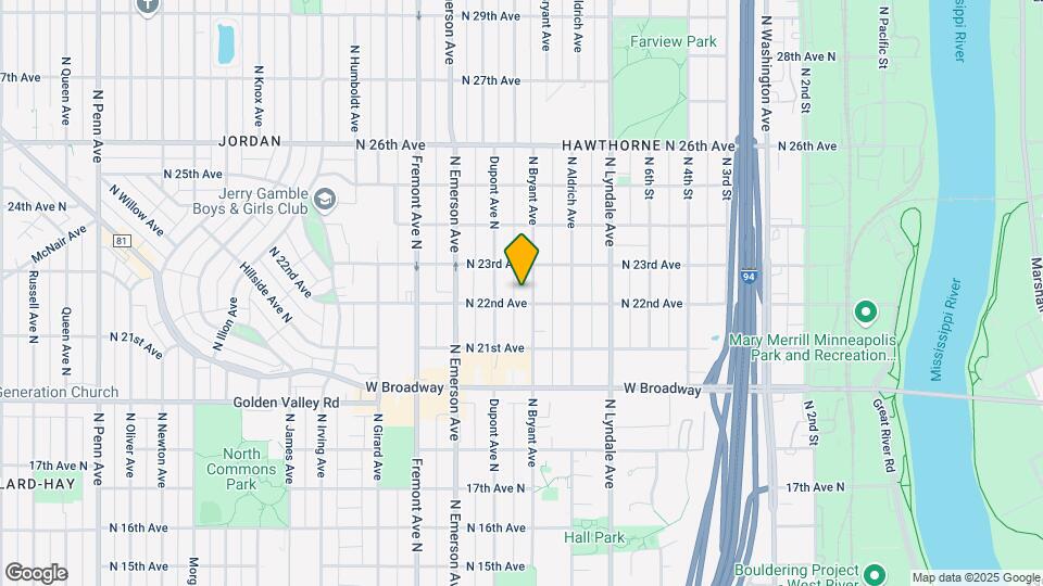 2207 N Bryant Ave Map and Location Details