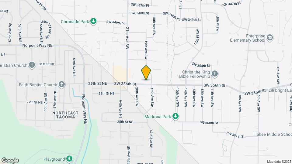 1813 SW 355th Pl Map and Location Details