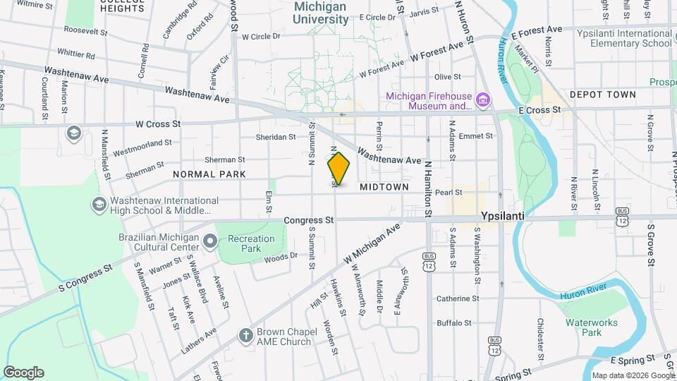 716 Pearl St Map and Location Details