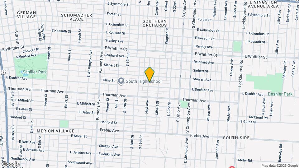732-734-734 E Deshler Ave Map and Location Details