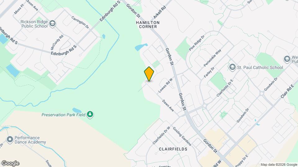 132 Dawn Ave Map and Location Details