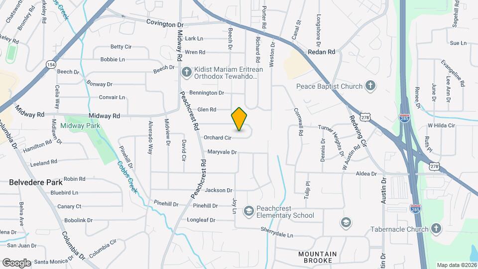 3573 Orchard Cir Map and Location Details