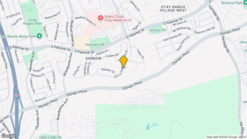 788 De La Toba Rd Map and Location Details