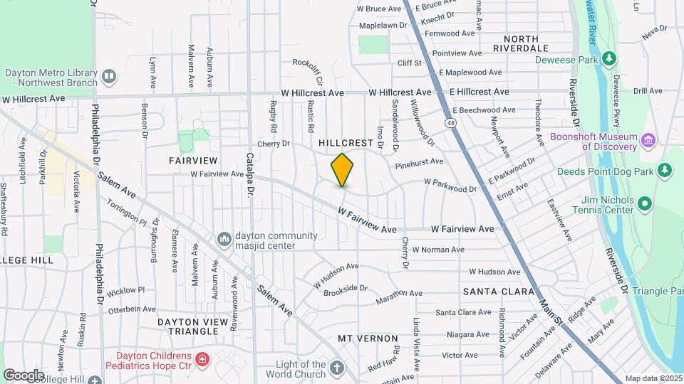 500 W Parkwood Dr Map and Location Details