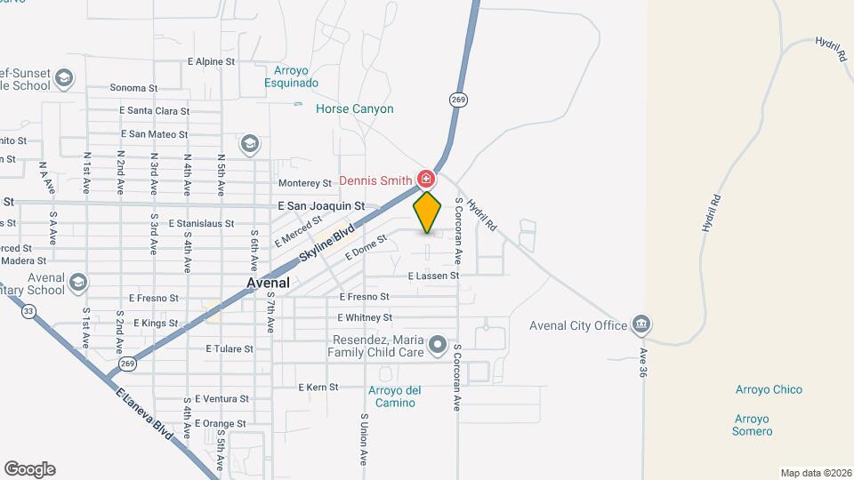 1012 E Dome St Map and Location Details