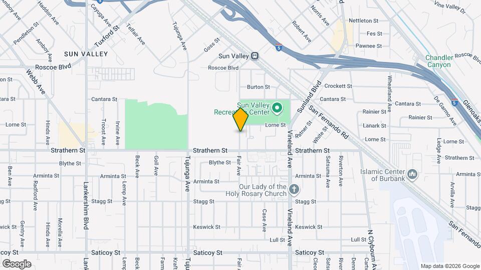 8036 Fair Ave Map and Location Details