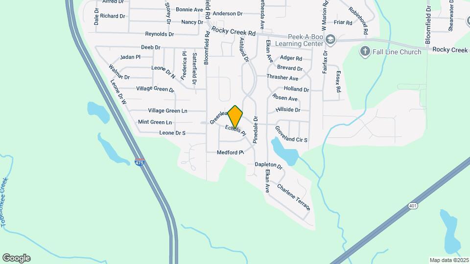 2554 Echols Pl Map and Location Details