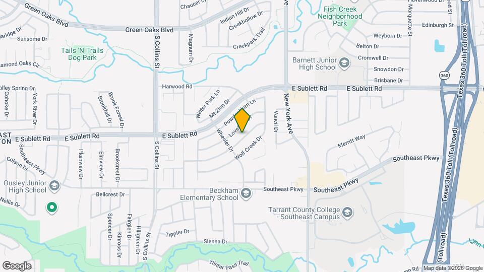1615 Brookleaf Dr Map and Location Details