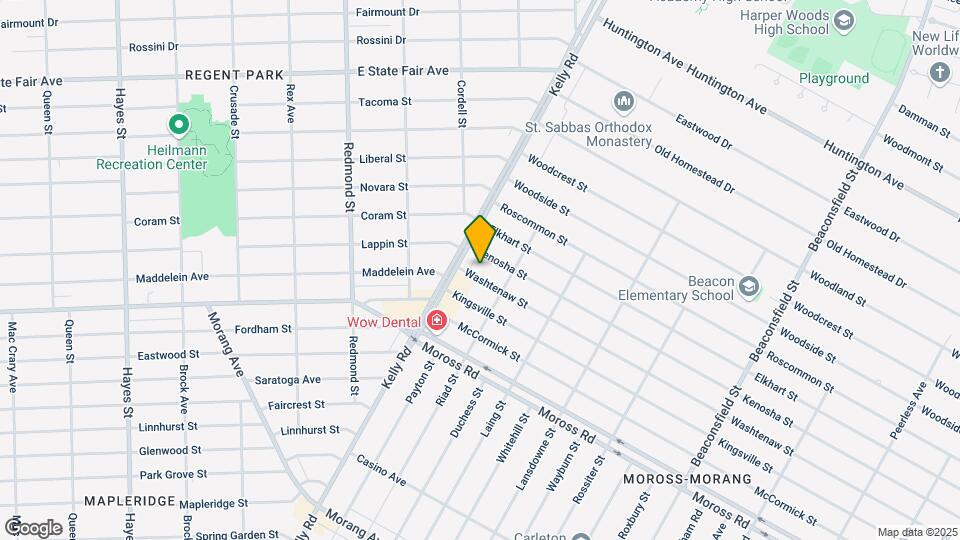 18541 Washtenaw St Map and Location Details