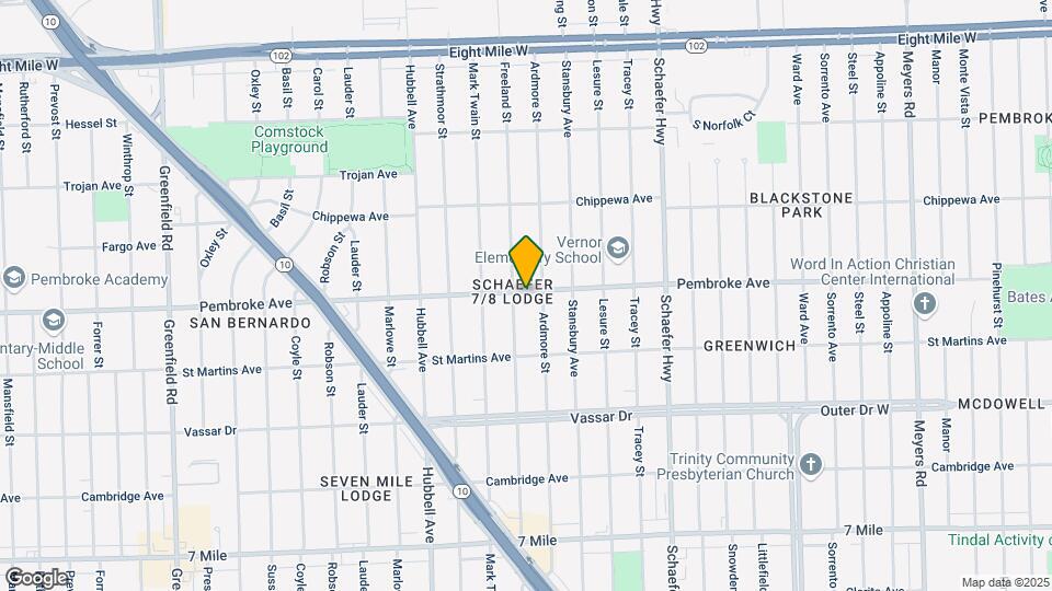 19822 Freeland St Map and Location Details