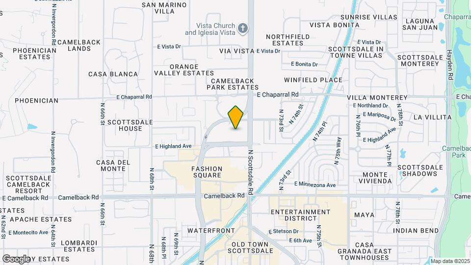 7151 E Rancho Vista Dr-Unit -3003 Mapa y Detalles de la Ubicación