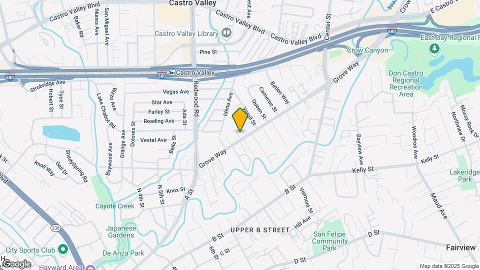 2568 Grove Way Map and Location Details