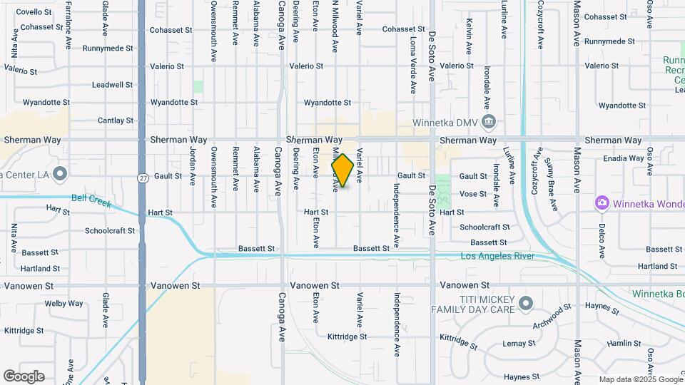 7032 Milwood Ave Map and Location Details