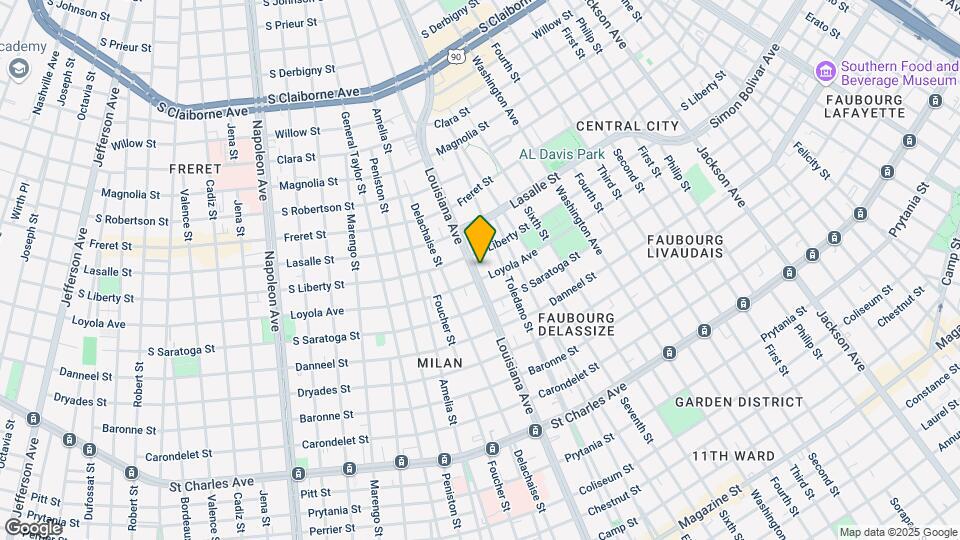 2213 Louisiana Ave Map and Location Details