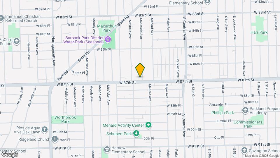 5850 W 87th St Map and Location Details