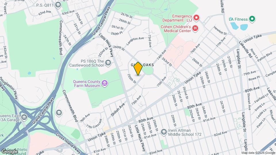 255-17 74th Ave Map and Location Details