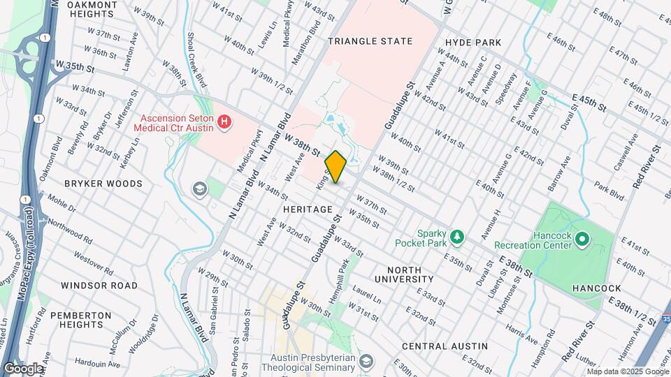 609 W 37th St Map and Location Details