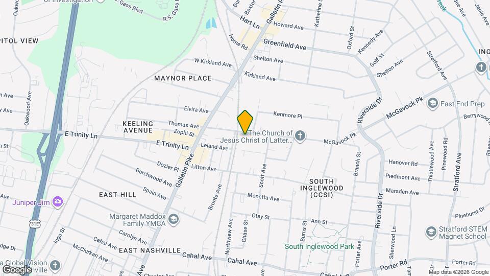 1204 McGavock Pk Map and Location Details