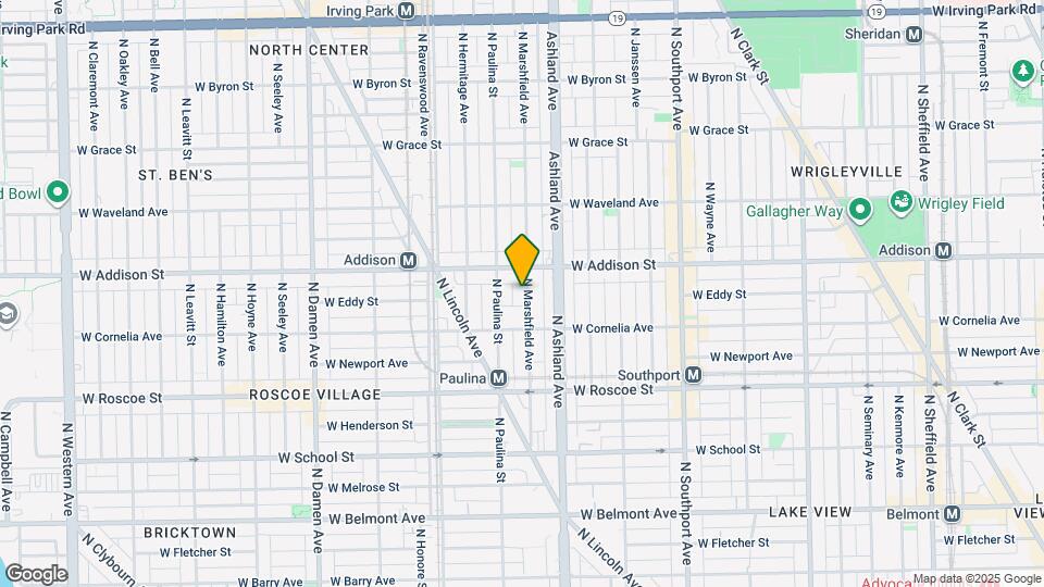 3536 N Marshfield Ave Map and Location Details