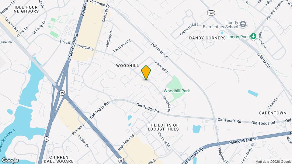 2592 Woodhill Dr Map and Location Details