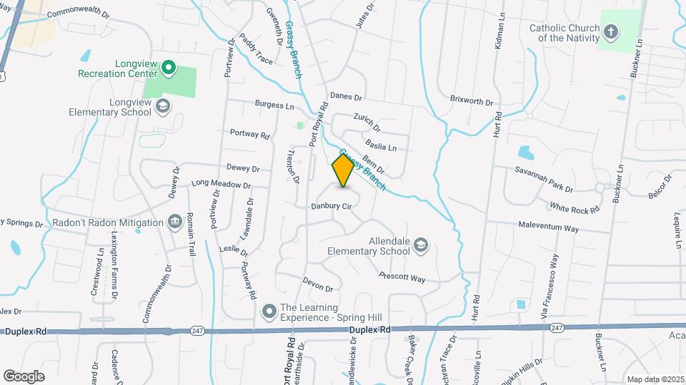 2636 Danbury Cir Map and Location Details