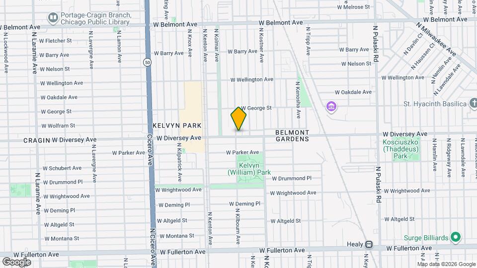 4454 W Diversey Ave Mapa y Detalles de la Ubicación
