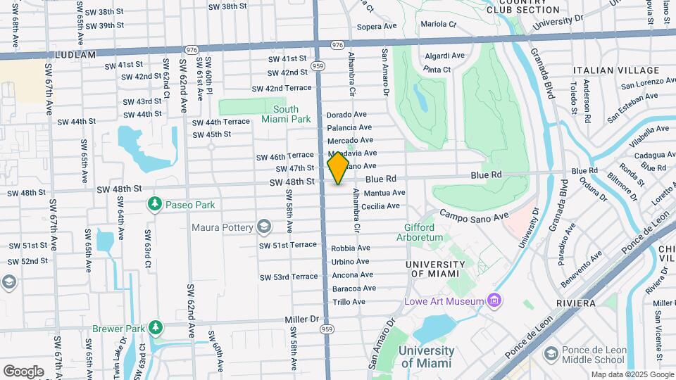 1525 Mantua Ave Mapa y Detalles de la Ubicación