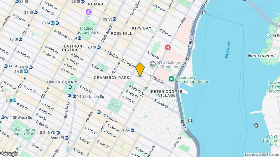 327 E 22nd St-Unit -1P Map and Location Details