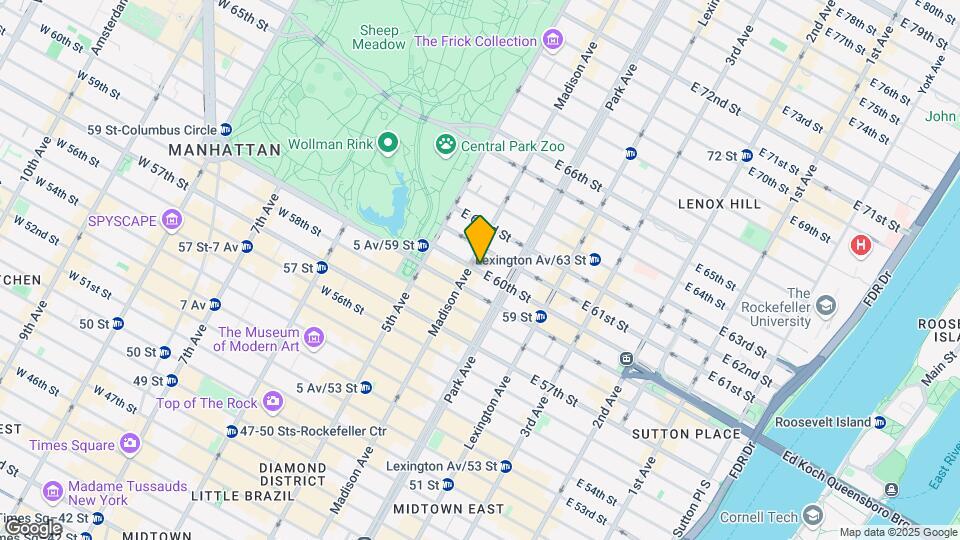 45 E 60th St Map and Location Details