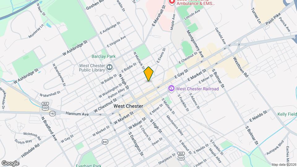 130 E Chestnut St Mapa y Detalles de la Ubicación