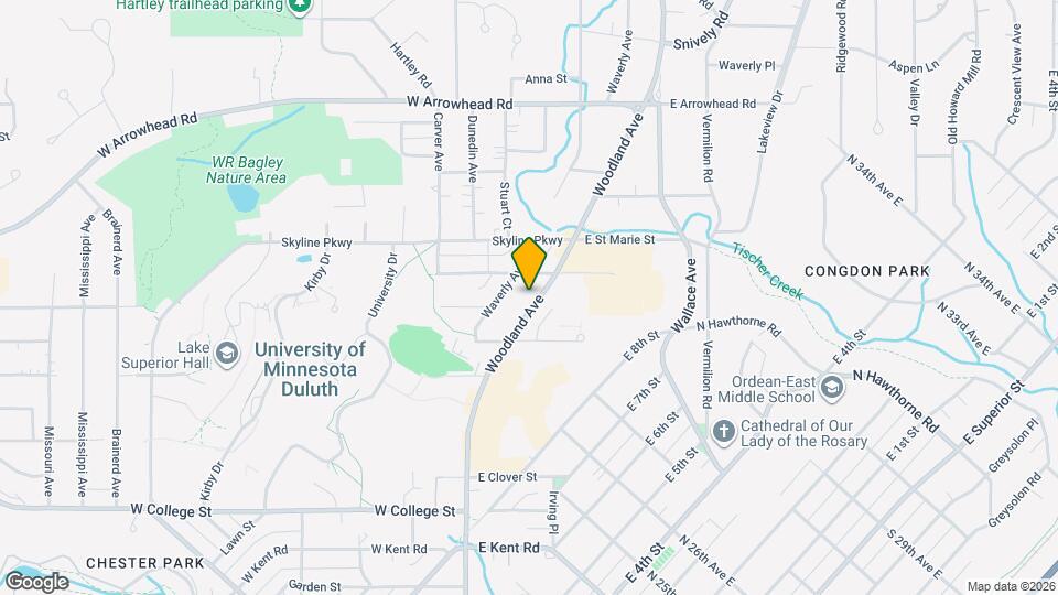 1511 Woodland Ave Map and Location Details