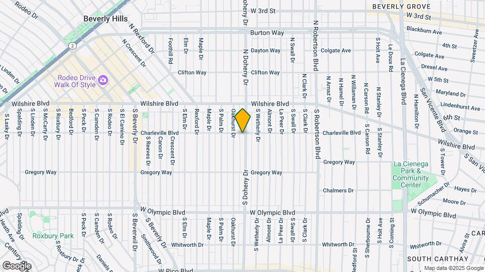 201 S Doheny Dr Map and Location Details