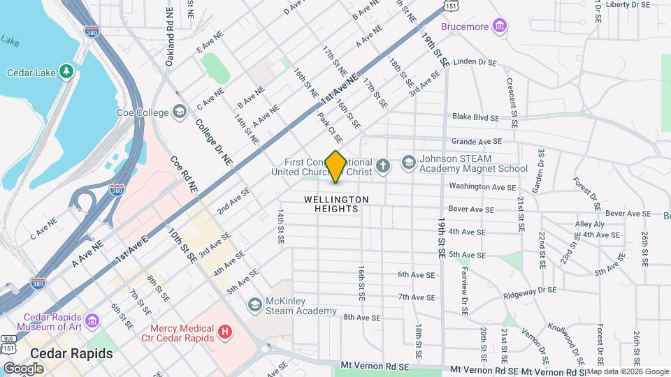 1527 Washington Ave SE Mapa y Detalles de la Ubicación
