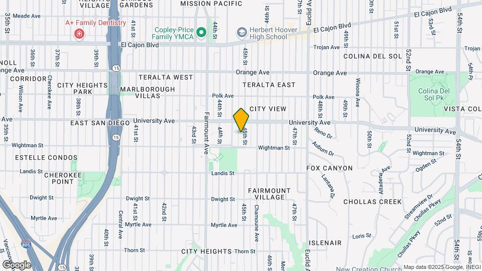 3844 45th St Map and Location Details