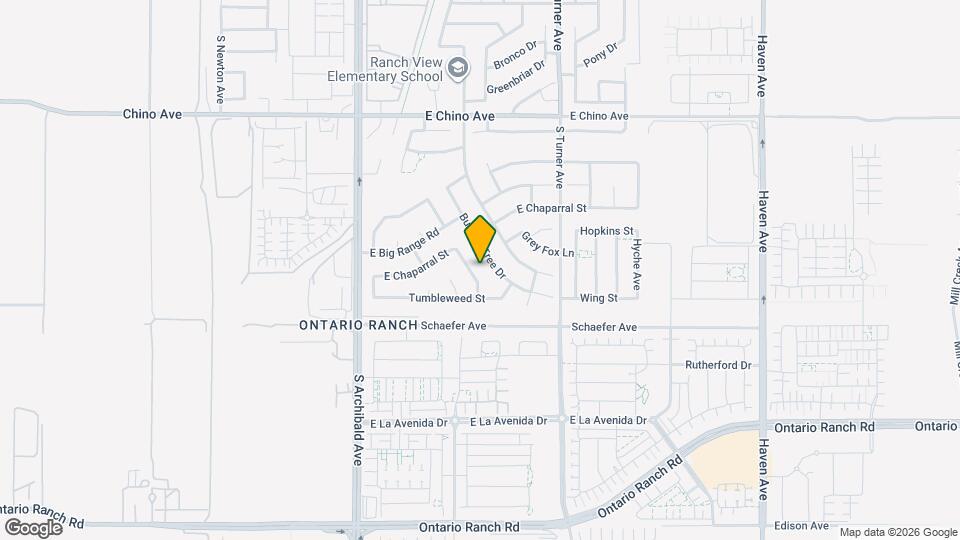 3707 S Mustang Dr Map and Location Details