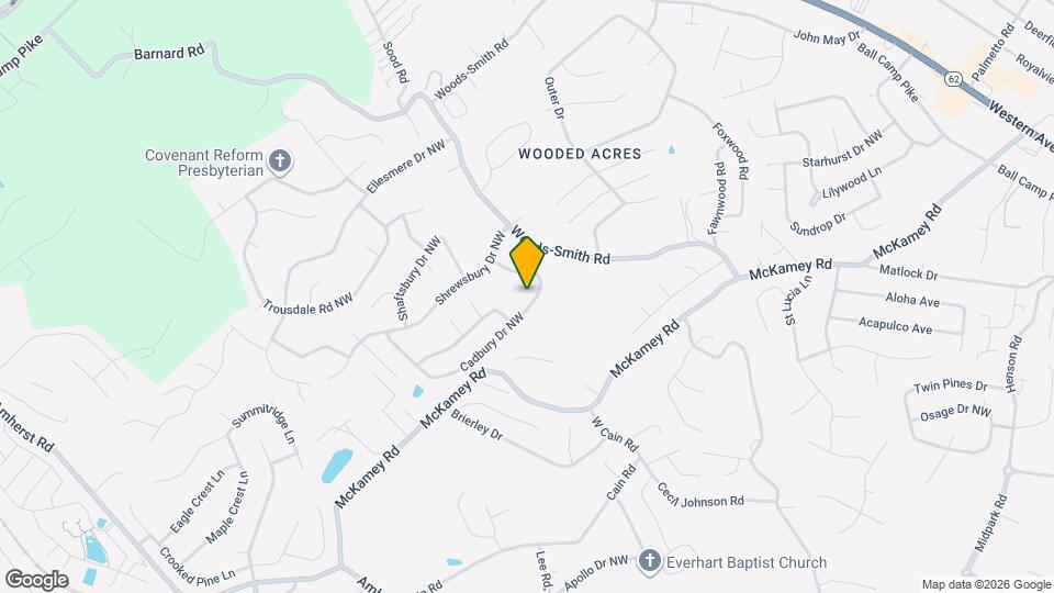 6343 Cadbury Dr NW Map and Location Details