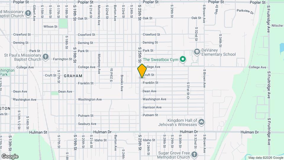 1216 S 25th St Map and Location Details