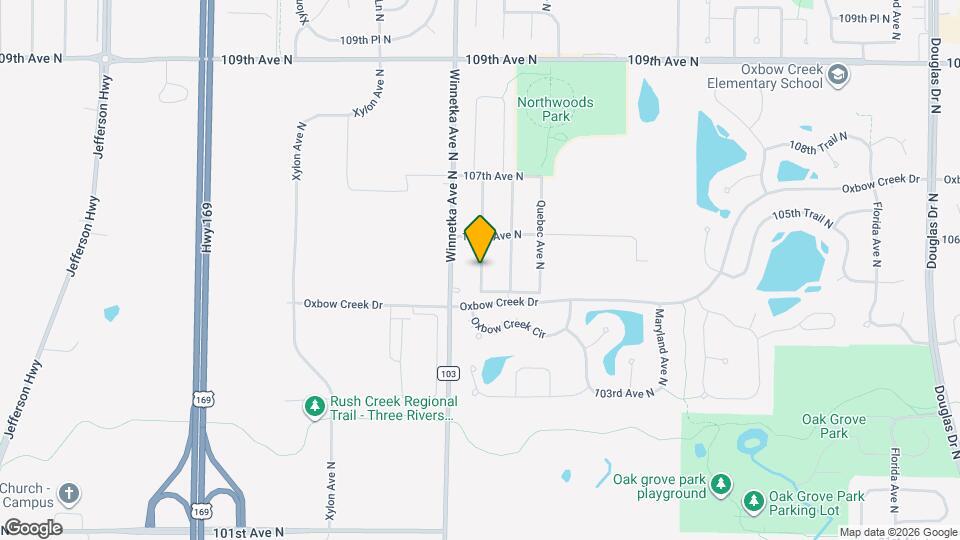 10509 Sumter Ave N Mapa y Detalles de la Ubicación