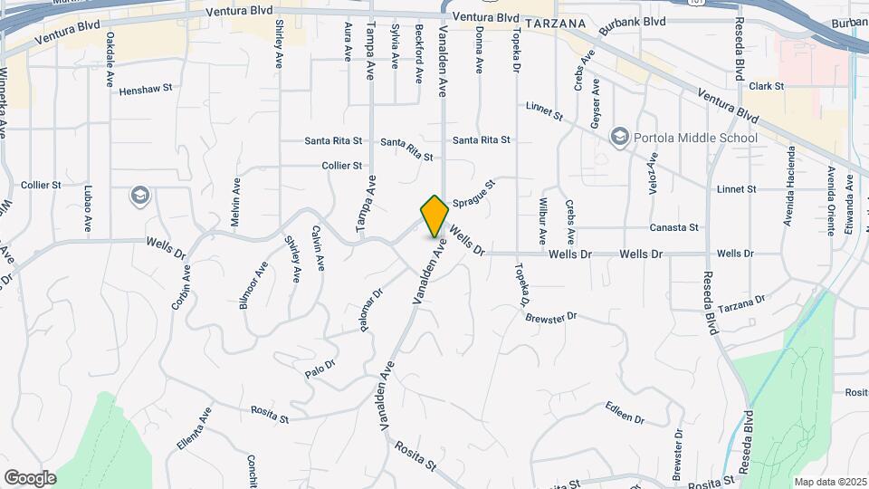 5101 Vanalden Ave Map and Location Details