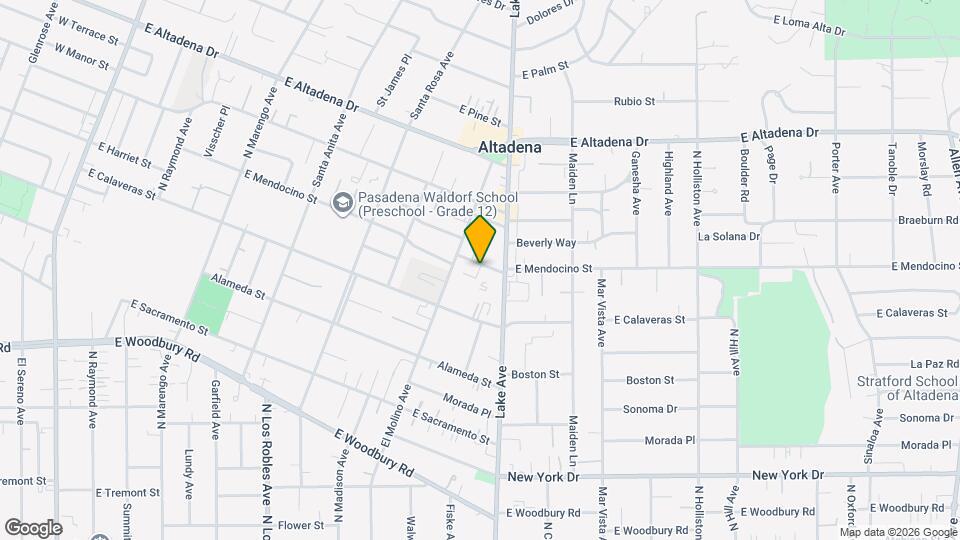 854 E Mendocino St Mapa y Detalles de la Ubicación