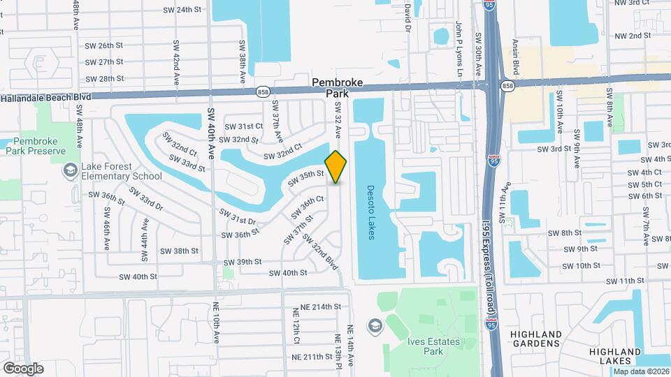 3600 SW 32 Ave Map and Location Details