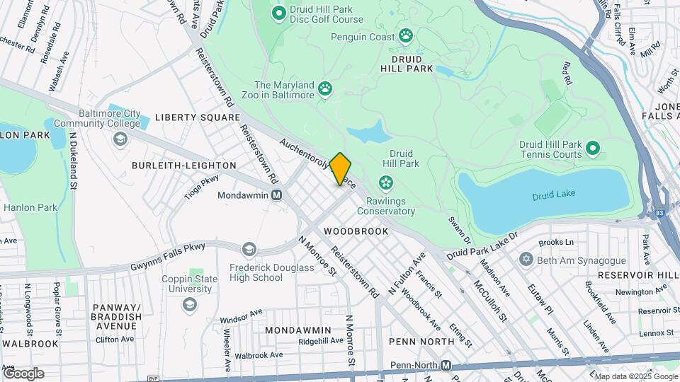1606 Gwynns Falls Pkwy Map and Location Details