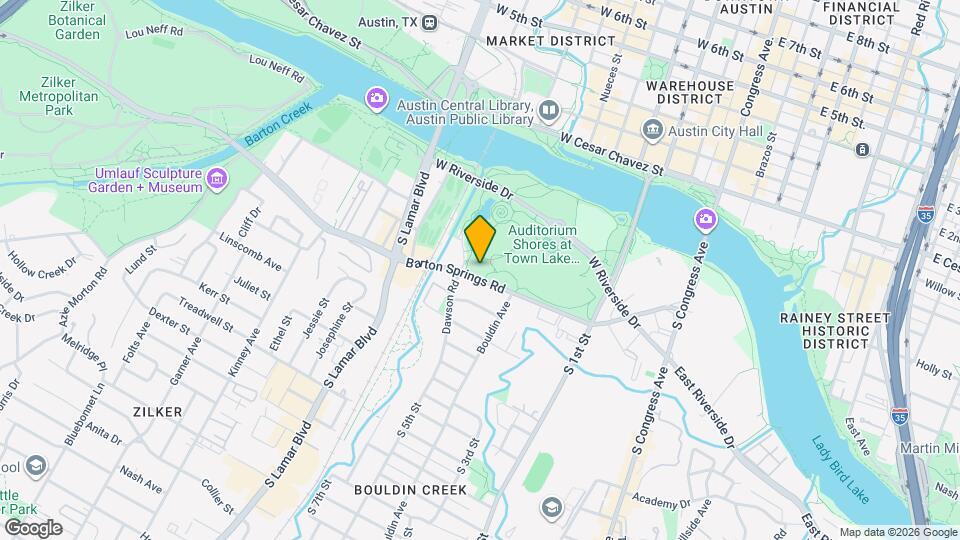 1004 1/2 Barton Springs Rd Map and Location Details