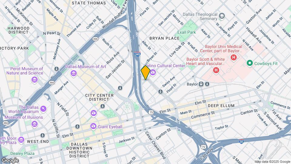 2502 Live Oak St Map and Location Details