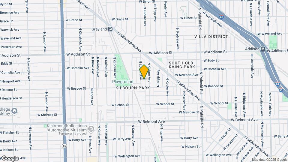 3419 N Lowell Ave, Unit 1 Map and Location Details