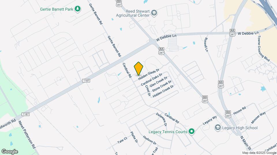 1302 Hidden Glade Dr Map and Location Details