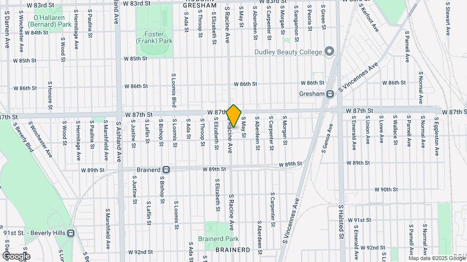 8739 S Racine Ave Mapa y Detalles de la Ubicación