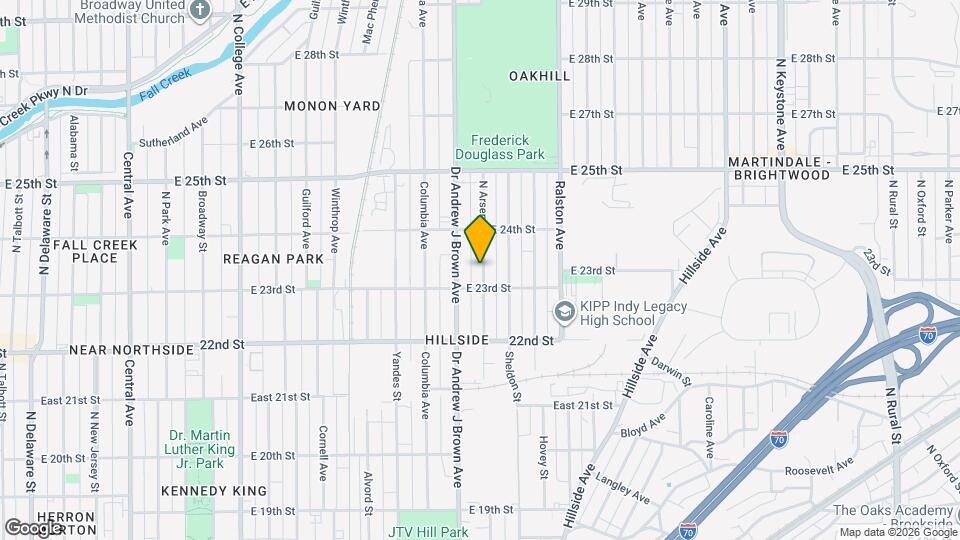 2322 N Arsenal Ave Map and Location Details